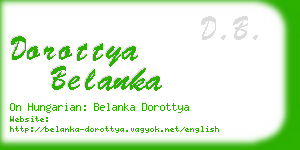 dorottya belanka business card